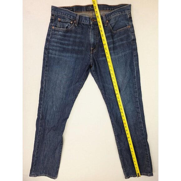 Lucky Brand Size 34x34 Mens 221 Original Straight Cotton Logo Blue Denim Jeans - Picture 7 of 13